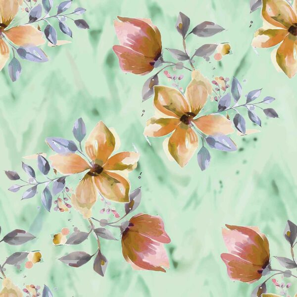 Watercolor floral pattern