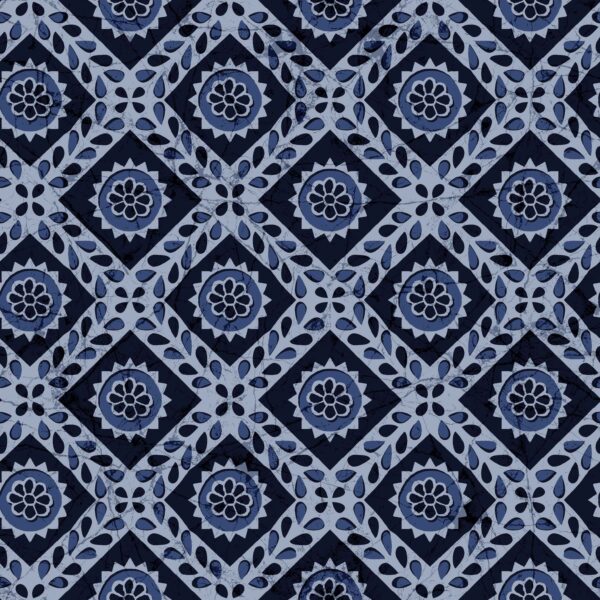 Geometric–floral tile pattern