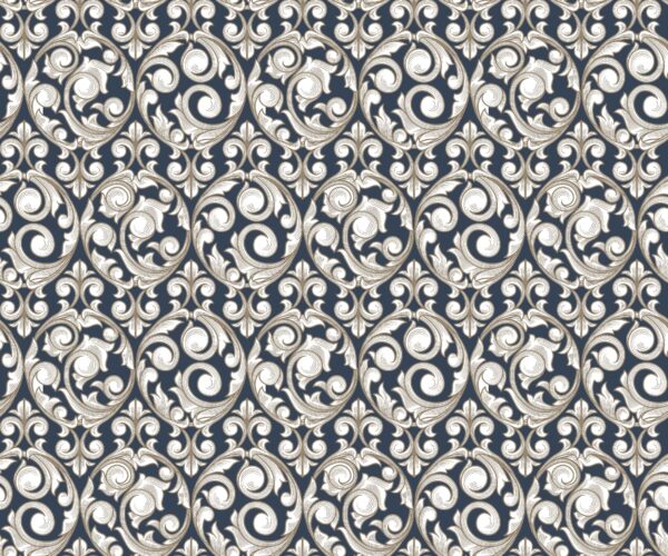 Geometric floral repeat pattern