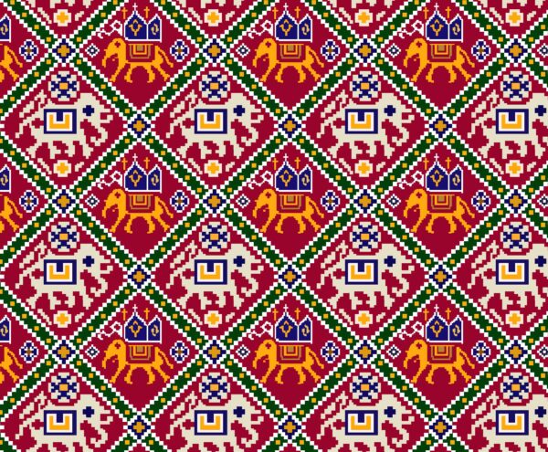 Traditional folk and tribal textile designs