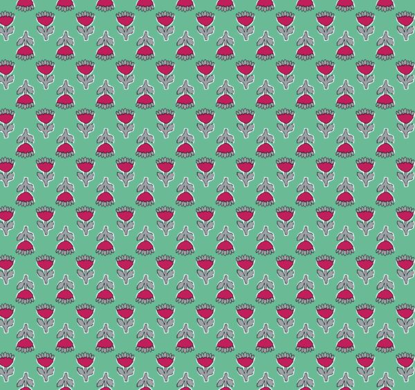 Hand-drawn floral pattern