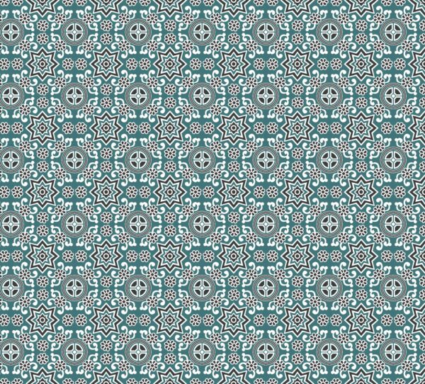 Decorative tile-inspired pattern
