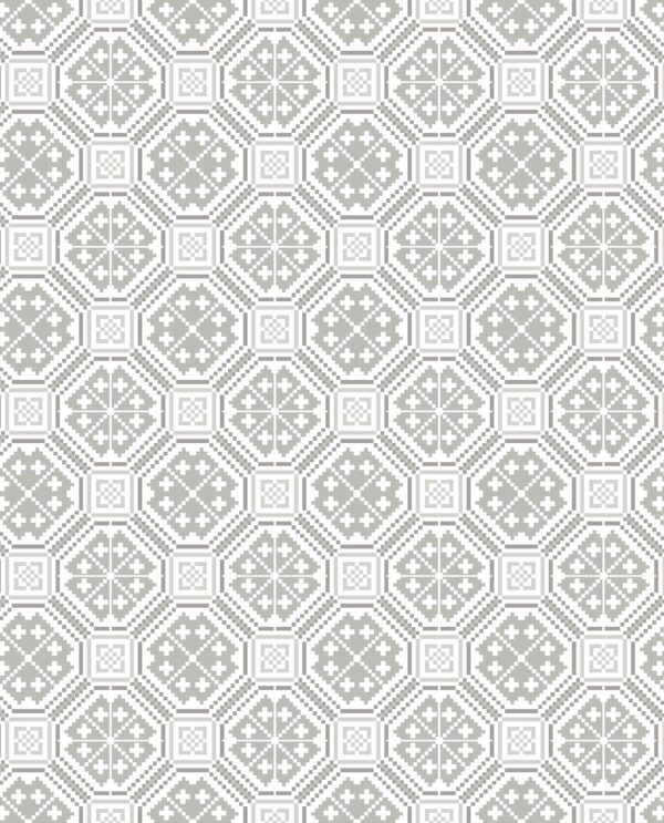 Precise geometric tile pattern