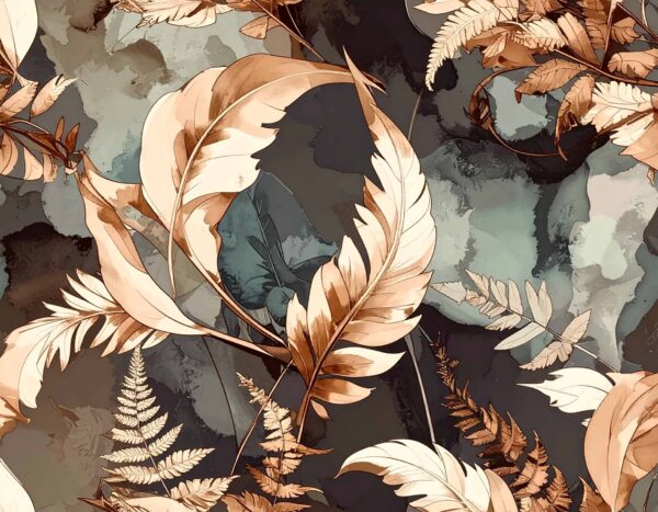 Autumnal Alcohol Ink Botanical