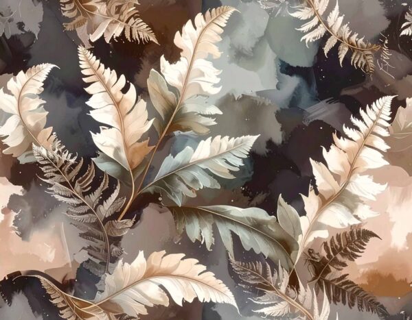 Moody Alcohol Ink Ferns