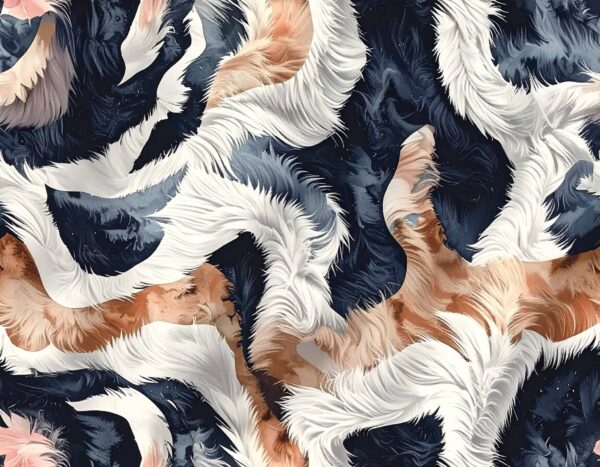 Abstract Tricolor Fur