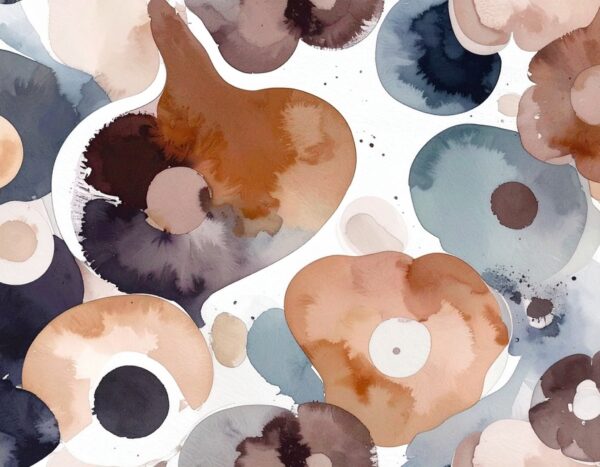Abstract Watercolor Blooms