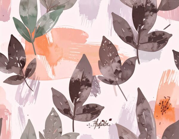 Abstract Brushstroke Foliage