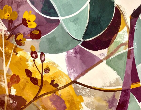 Geometric Resist Floral