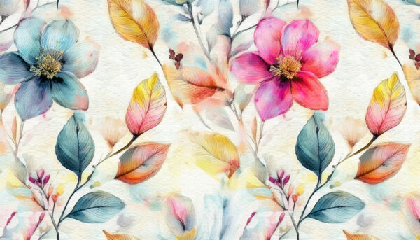 Radiant Flora & Ember Leaf Drift