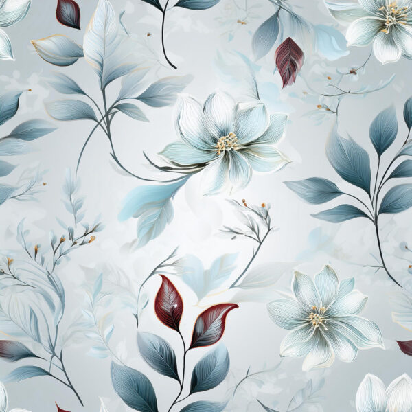 Silvered Azure & Garnet Drift