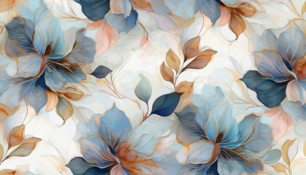 Gilded Azure & Amber Drift