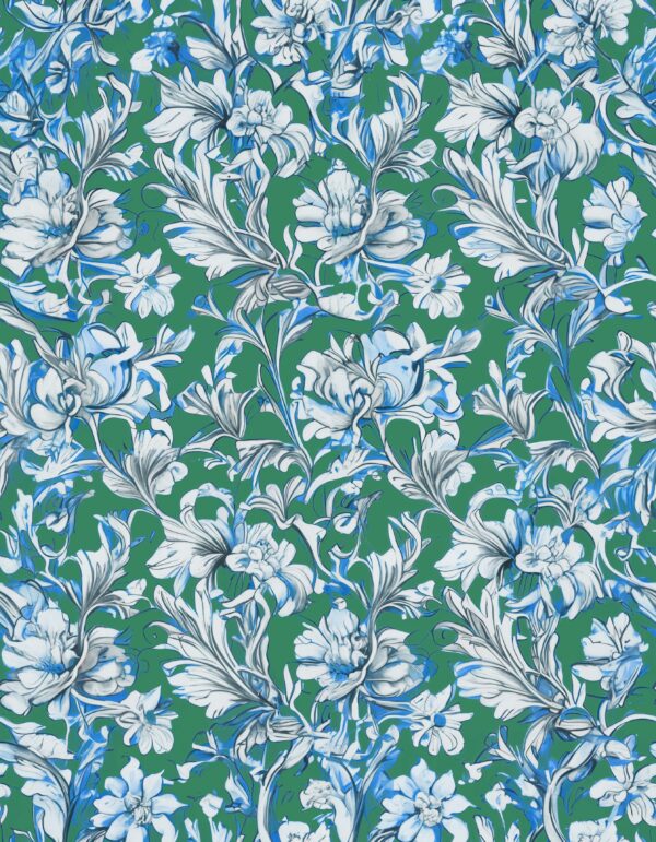 Emerald Meadow & Cobalt Scroll