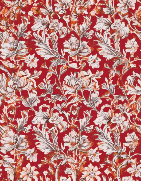 Imperial Crimson & Ash Scroll