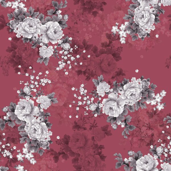 Crimson Dusk & Ash Rose