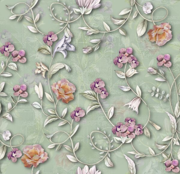 Dusty Rose & Lavender Garden Vine