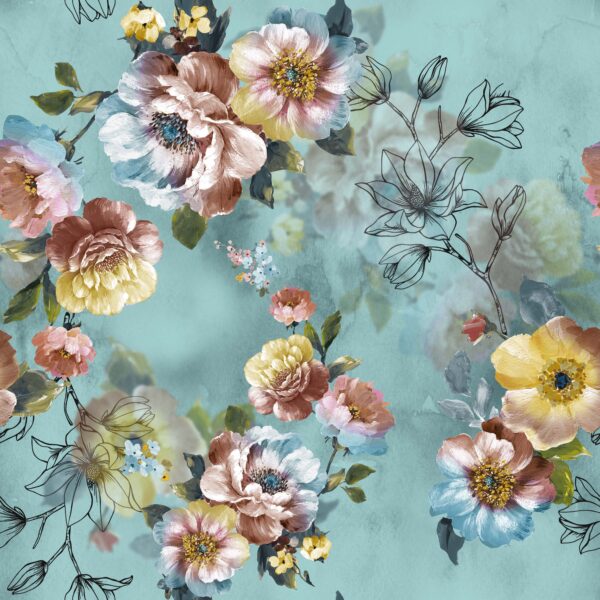 Amber Camellia & Ink Magnolia Spray