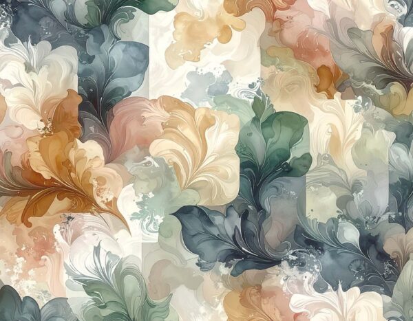 Amber & Slate Marbled Mosaic