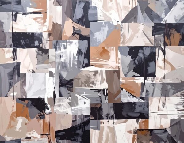 Slate & Terra-Cotta Impasto Mosaic