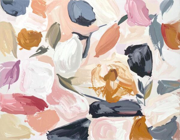 Pastel Sorbet & Charcoal Impasto Medley