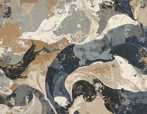 Indigo & Amber Marbled Drift