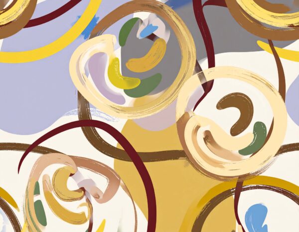 Primary Kinetic Spiral Collage