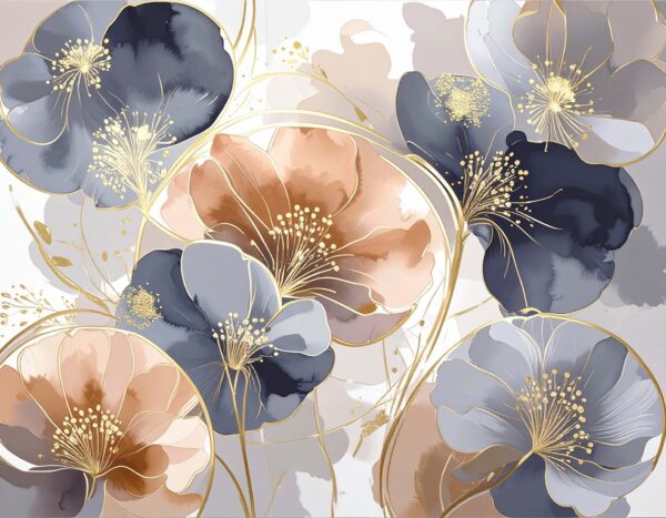 Indigo & Peach Celestial Anemone