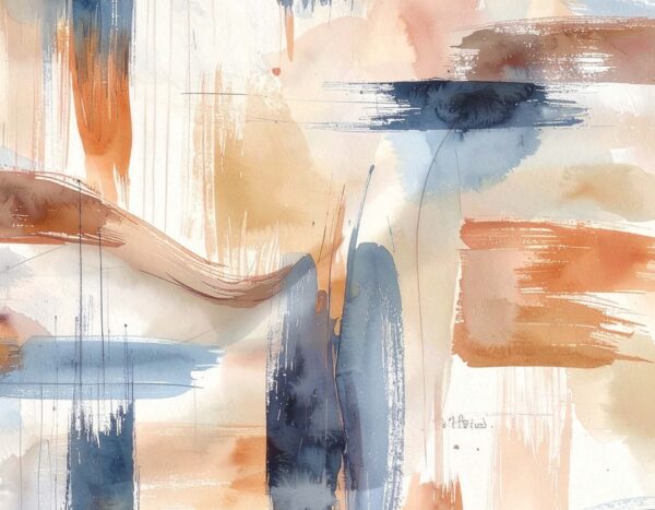 Slate & Terracotta Gestural Construct