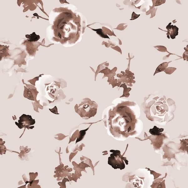 Sepia & Cream Gestural Rose