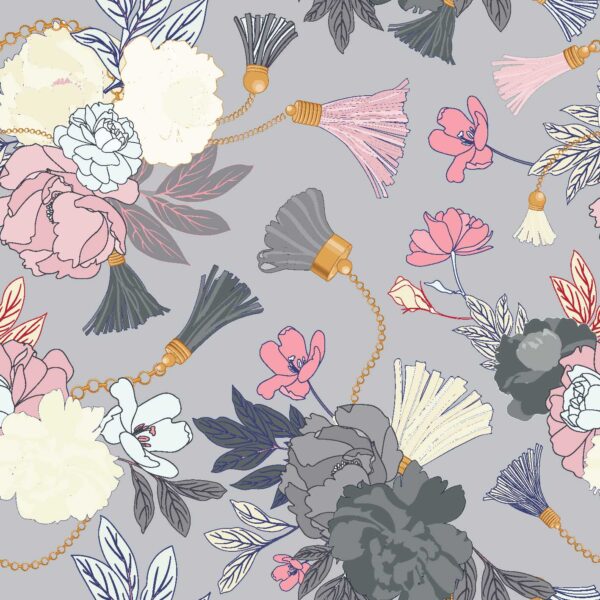 Blush & Charcoal Tassel Medley