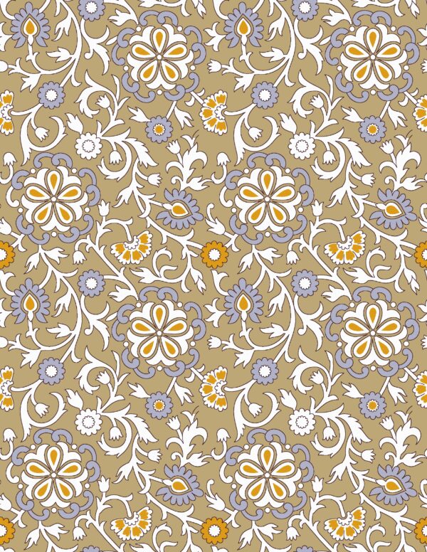 Ochre & Lavender Filigree Medley