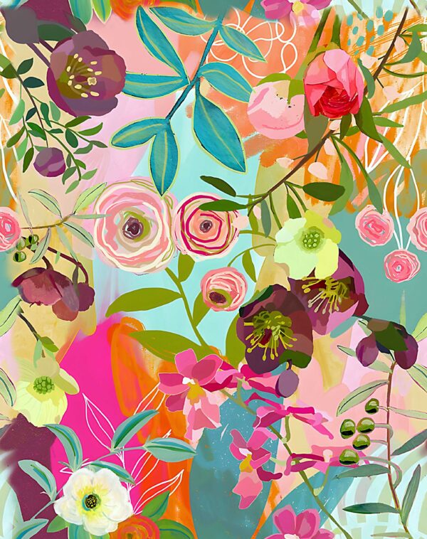 Gouache & Neon Botanical Medley