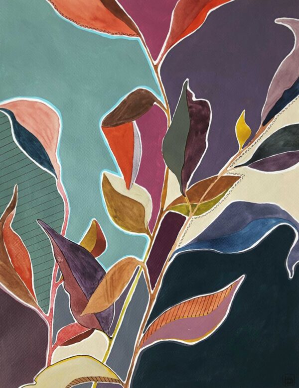 Jewel-Toned Foliage Overlay
