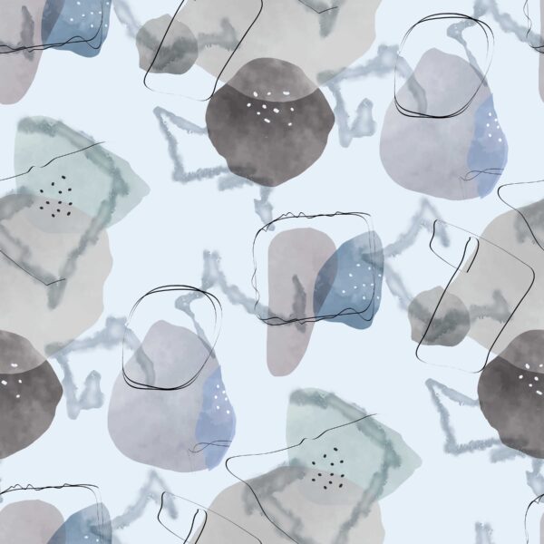 Slate & Sage Abstract Pebble Drift