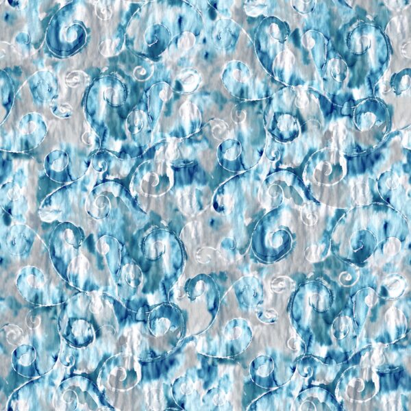 Cerulean & Glacial Filigree Drift