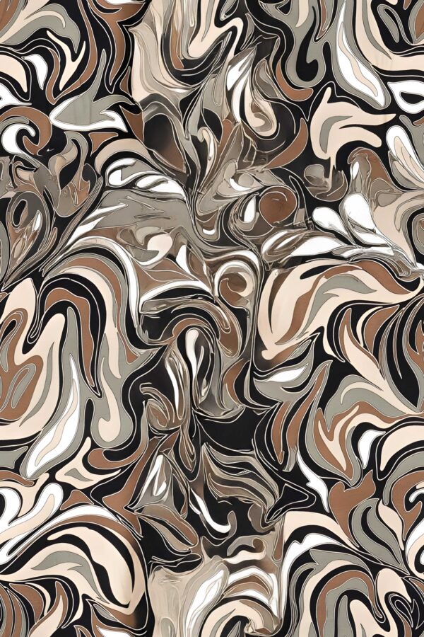 Smoky-Quartz & Obsidian Marble Fragment