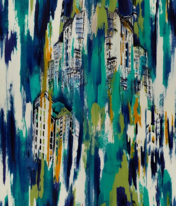 Glacial-Azure & Obsidian Skyline Fragment