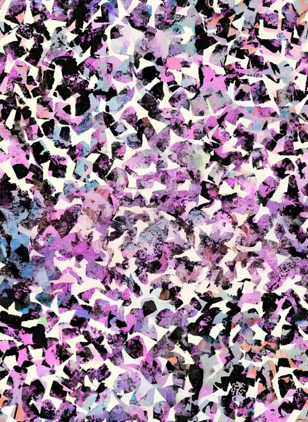 Amethyst & Obsidian Terrazzo Fragment
