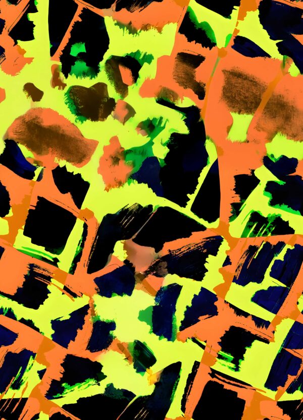 Solar-Lime & Obsidian Tectonic Fragment
