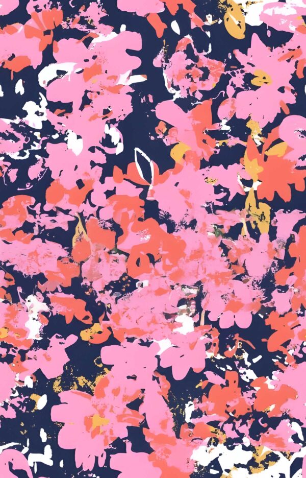 Solar-Fuchsia & Obsidian Impressionist Fragment