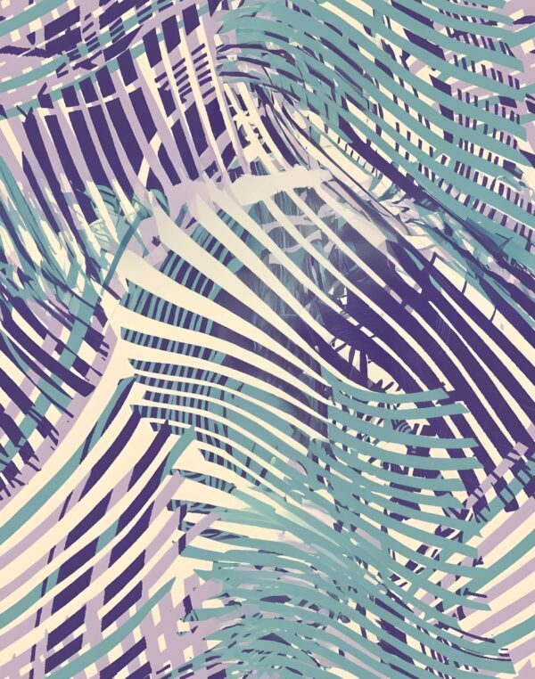 Glacial-Mint & Amethyst Striated Fragment