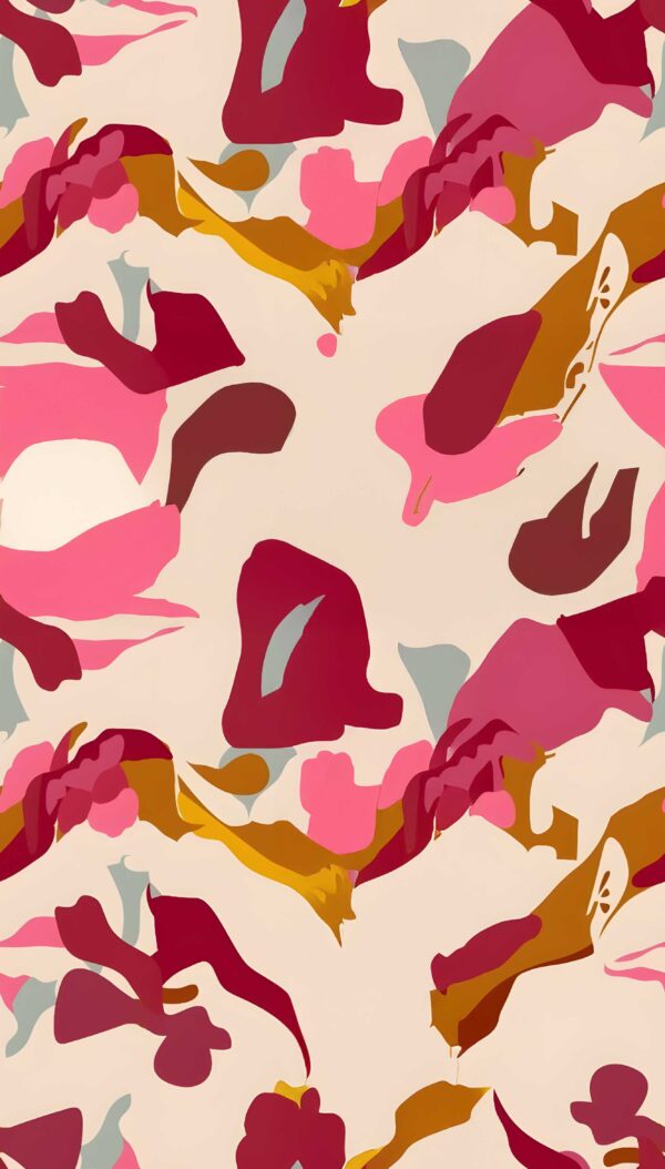 Crimson-Quartz & Toasted-Amber Botanical Fragment