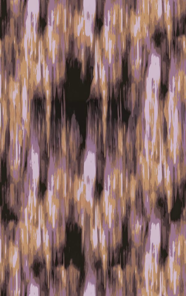 Amethyst & Toasted-Amber Ikat Fragment