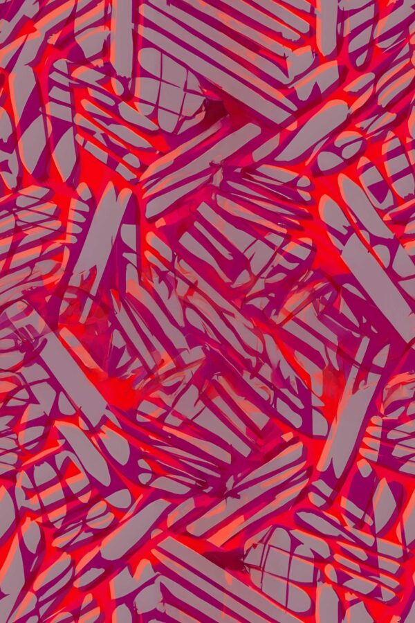 Solar-Crimson & Slate-Quartz Striated