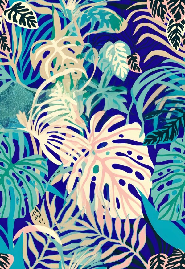 Lapis & Mineral-Ivory Monstera Fragment