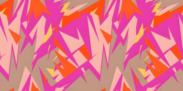 Solar-Fuchsia & Toasted-Amber Tectonic