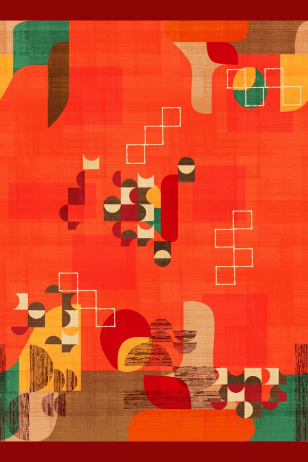 Geometric Mid-Century Abstract Composition - Layer File