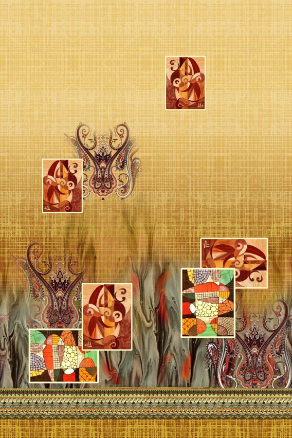 Golden Ochre Expressionist Study- Layer File