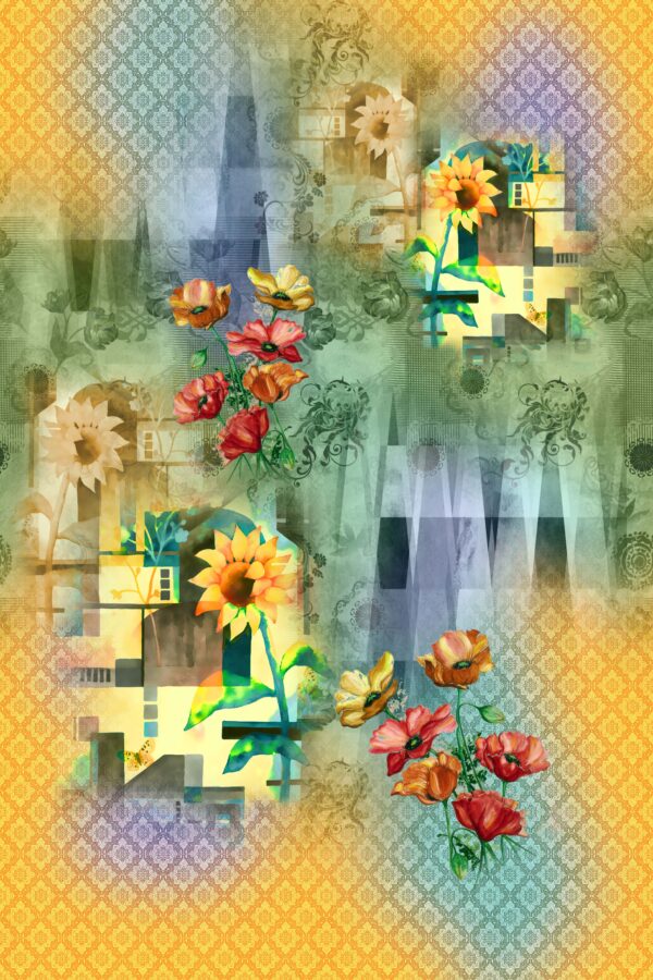 Atmospheric Sunflower & Cubist Garden Study- Layer File