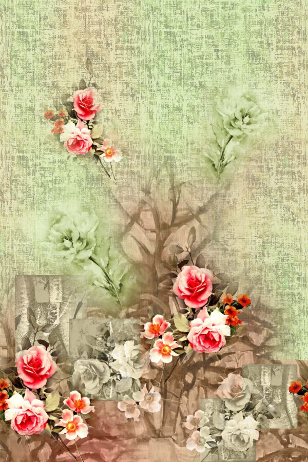 Atmospheric Rose & Weathered Canvas Study- Layer File